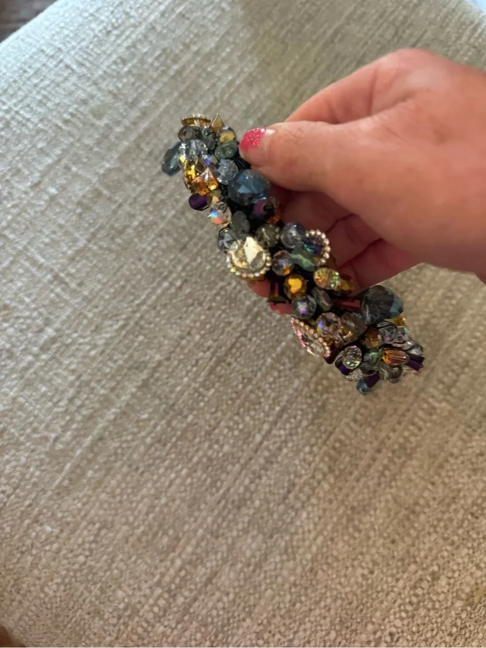 Embellished Colorful Crystal Headband NWOT